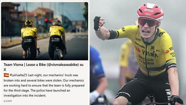 Furto di bici alla Vuelta, scassinato il furgone del team della maglia rossa
