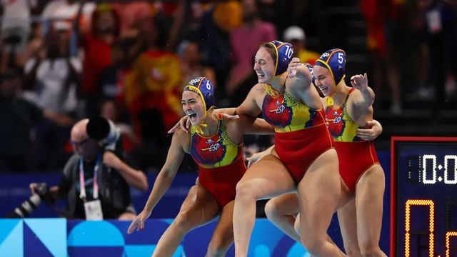 El waterpolo femenino español se hace de oro en París