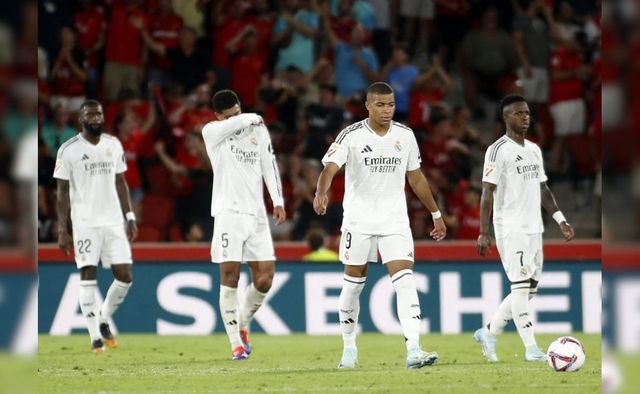 No goal for Mbappe on Spanish league debut as Mallorca hold Real Madrid