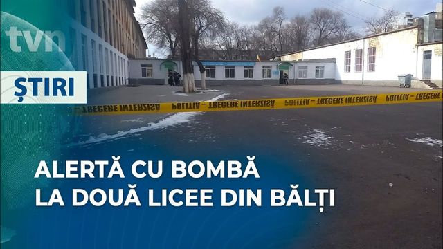 Alertă falsă cu bombă la două licee din Bălți