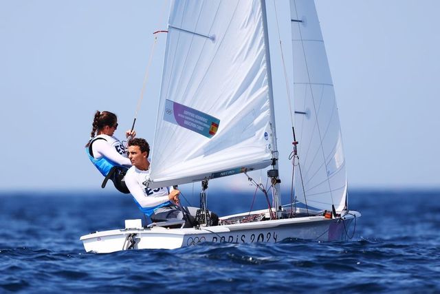 Buscando el oro en vela, Jordi Xammar y Nora Brugman se bajan del podio