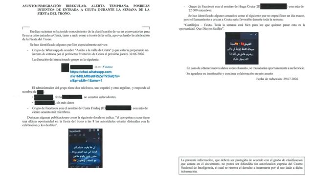 El CNI avisó a Marlaska y a Marruecos un día antes de la invasión de Ceuta
