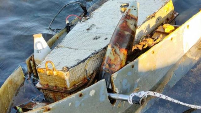 Специализиран екип от Военноморските сили унищожи плаващ дрон