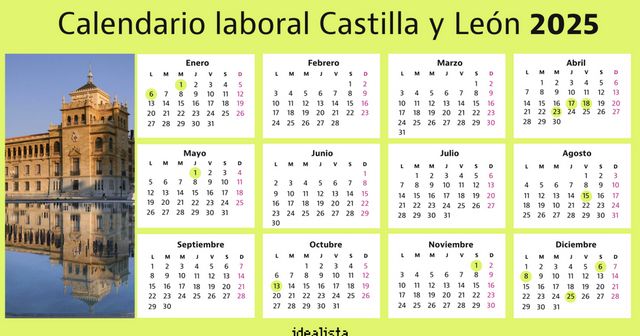 Calendario laboral de Castilla y León 2025, ¿cuántos festivos hay?