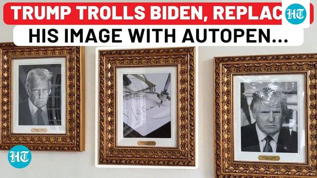 Trump snubs Biden with autopen photo on new Presidential Walk of Fame