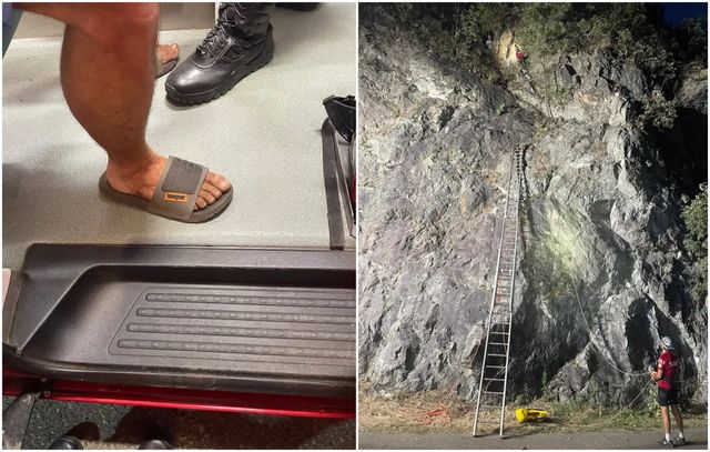 Situația în care s-a trezit un tânăr care s-a apucat să escaladeze Munții Banatului în papuci și pantaloni scurți