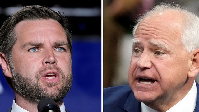 Where to watch as JD Vance, Tim Walz meet for vice presidential debate