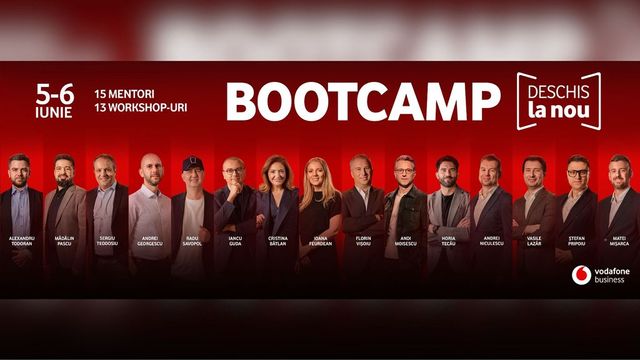 Vodafone Business lansează o nouă ediție a Bootcamp-ului Deschis la Nou: 2 zile de mentorat, 15 experți, 300 de antreprenori