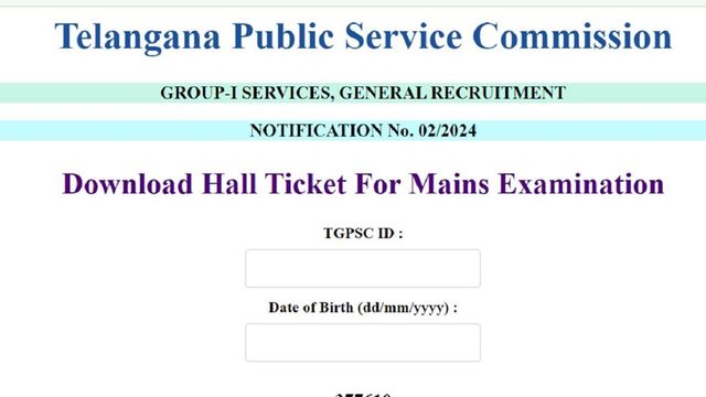 TSPSC Group 1 Hall Ticket 2024 for Mains released, here's how to download