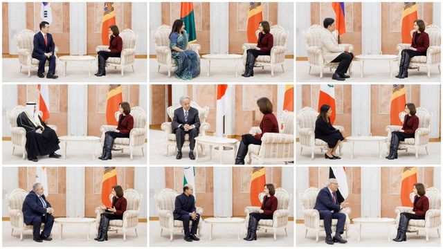 Șefa statului a primit scrisorile de acreditare din partea mai multor ambasadori