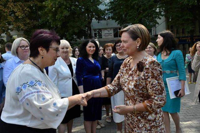 Principesa Sofia a României a vizitat Universitatea de Stat din Moldova, unde a avut o întâlnire cu studenții