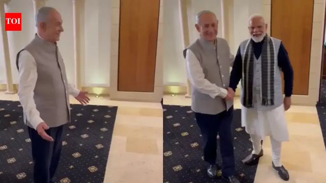 In Cultural Gesture, Netanyahu Dons Traditional Indian Attire Ahead Of Dinner With PM Modi
