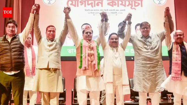 Ex-Assam Congress Chief Bhupen Kumar Borah Formally Joins BJP In Guwahati Ahead Of Polls