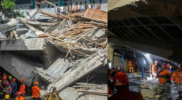 Crolla il tetto della scuola, 3 morti e 38 intrappolati sotto le macerie