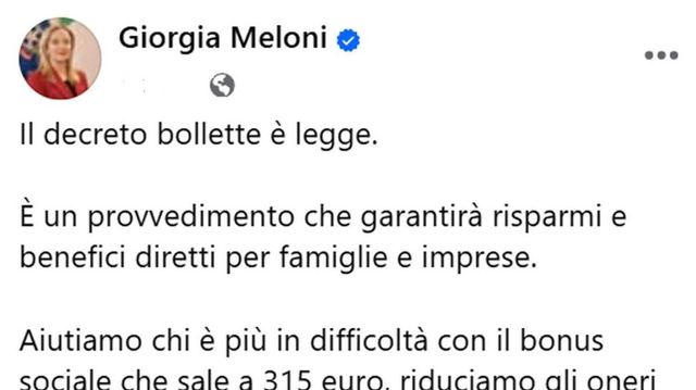 Ok del Senato al dl bollette, è legge
