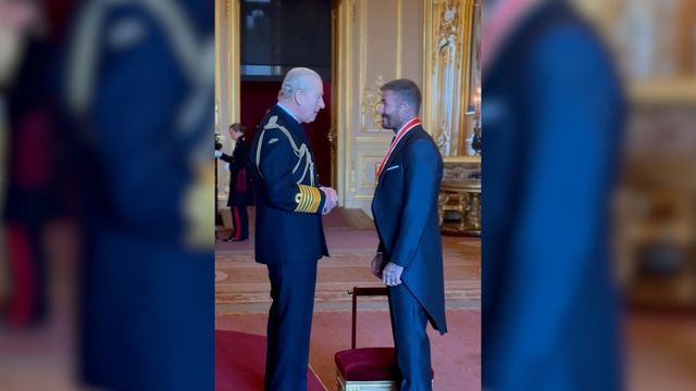 David Beckham nominato cavaliere da re Carlo