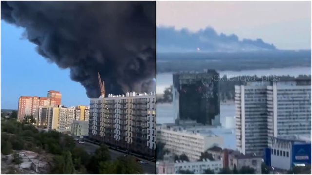Atac masiv asupra regiunii ruse Volgograd: Două ținte majore ard după ce au fost lovite