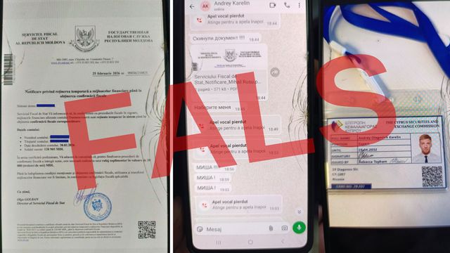 Serviciul Fiscal de Stat avertizează asupra unor notificări false transmise contribuabililor