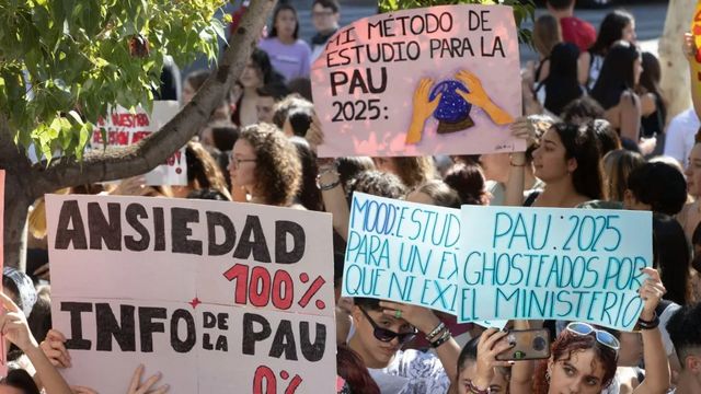 Huelga estudiantil para reclamar los modelos de examen de la Selectividad