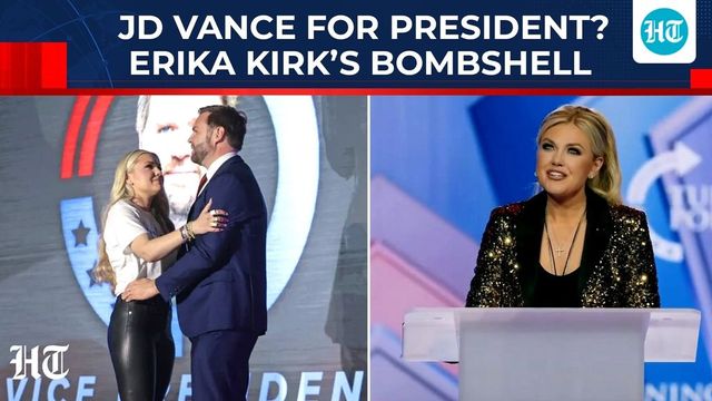 Erika Kirk endorses JD Vance for U.S. President in 2028 as Trump refuses to…