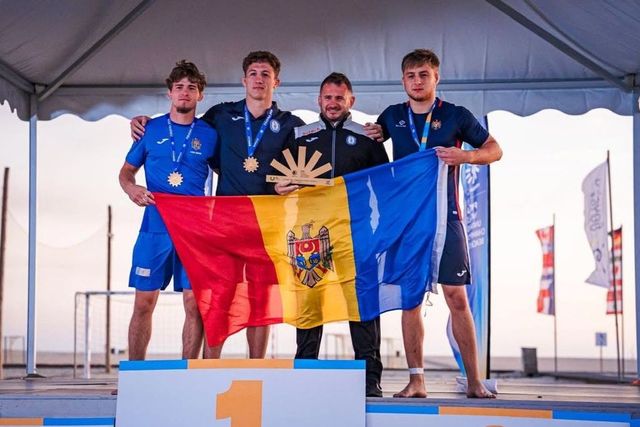 Trei medalii de aur pentru Republica Moldova la Campionatul Mondial Universitar de lupte pe plajă