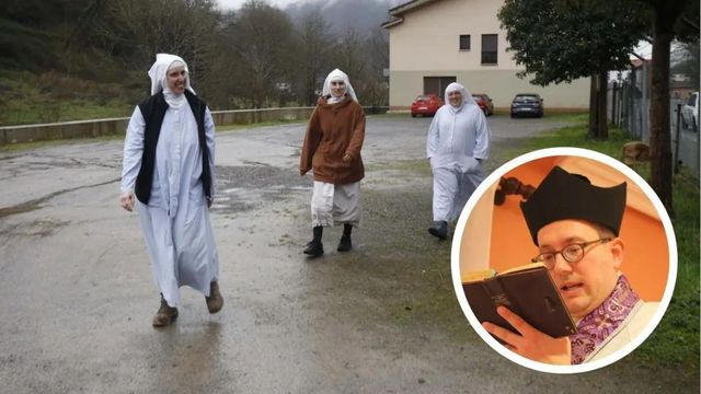 El padre Manuel, un sacerdote alemán, se incorpora a la comunidad de las monjas de Belorado en Asturias