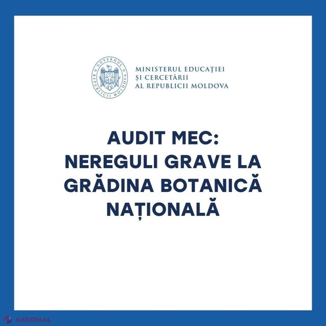 Nereguli grave la Grădina Botanică din Chișinău. Ce a stabilit Ministerul Culturii și de ce a fost sesizat Centrul Național Anticorupție