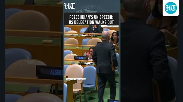 US Delegation Walks Out As Iran President Pezeshkian Speaks At UN