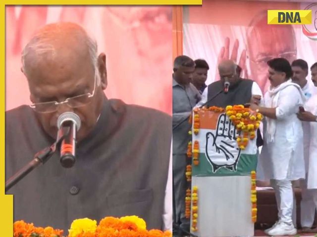 Congress Chief Kharge Falls Ill During Speech In J&Ks Kathua