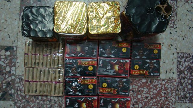 Polițiștii din Ilfov au confiscat peste trei tone de articole pirotehnice