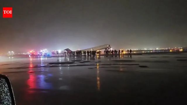 Air Canada Express plane collides with fire truck at New York's LaGuardia Airport