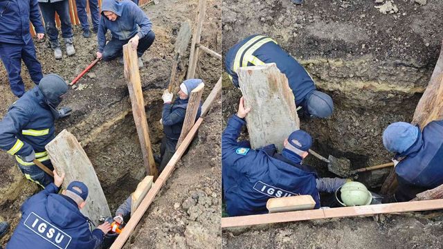 Un bărbat din Hîncești a rămas blocat sub stratul de pământ, în…