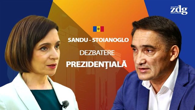 Dezbatere electorală între candidații la funcția de președinte al Republicii Moldova, Maia Sandu și Alexandr Stoianoglo