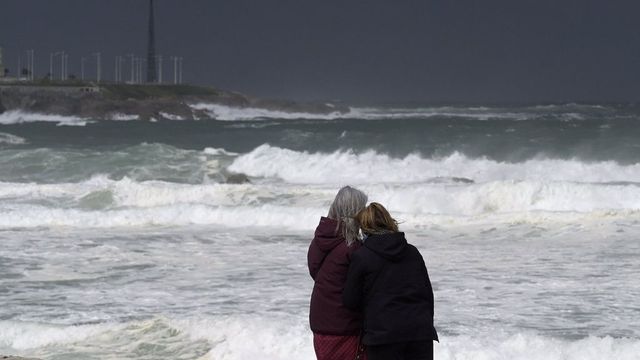 La borrasca Caetano activa la alerta naranja en Galicia