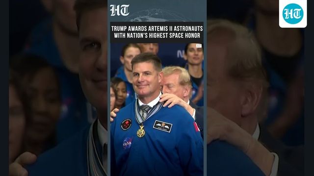 Mars next? Trump honours NASA's moon crew