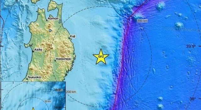 Sisma magnitudo 6,7 al largo del Giappone, allerta tsunami
