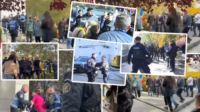 Un susținător al lui Călin Georgescu, ridicat de jandarmi. Acuzații privind lovirea unei gravide