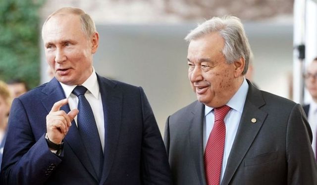 Vladimir Putin i-a transmis lui Antonio Guterres că speră la o soluție diplomatică în Ucraina