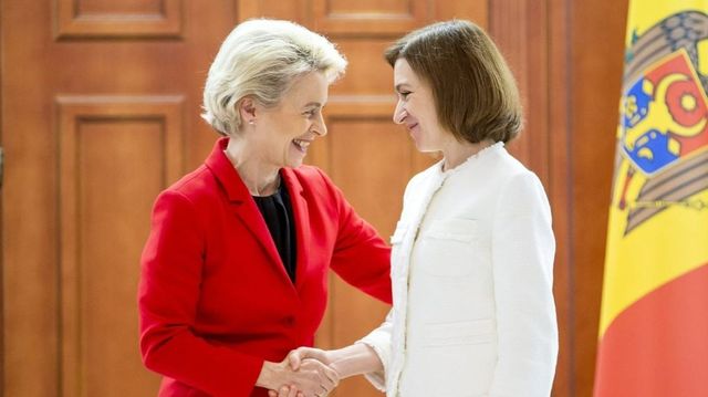 Maia Sandu va avea, joi, o întrevedere cu Ursula von der Leyen