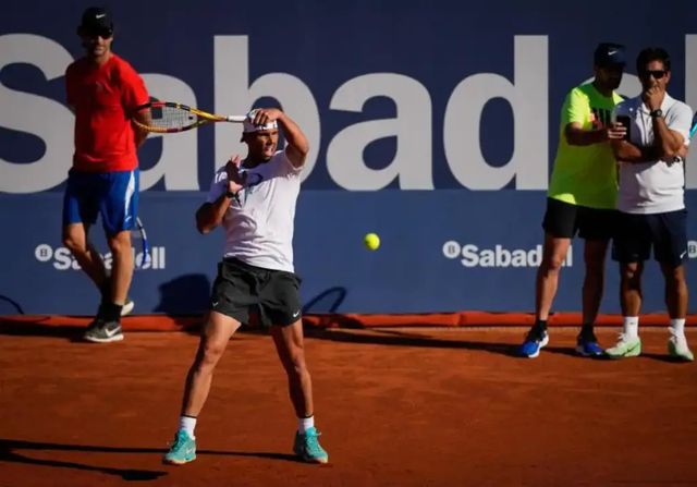 Nadal se prueba en Barcelona