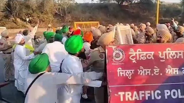 Over Dozen Farm Leaders Detained In Mohali As Police Clean Up Shambhu Border