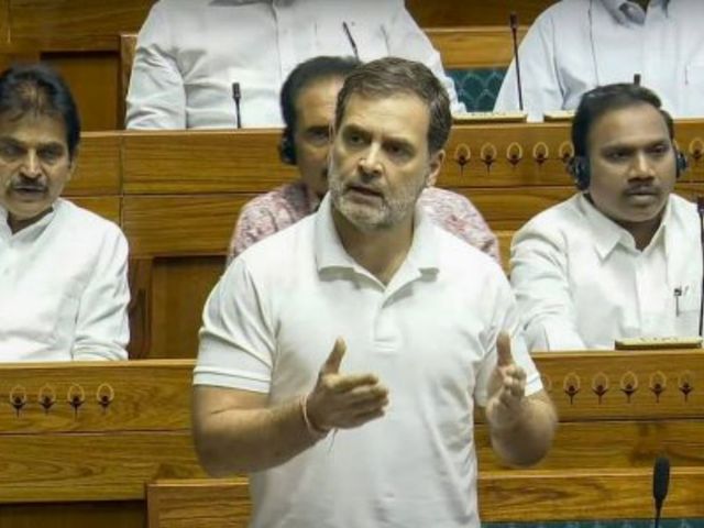 Rahul Gandhi seeks discussion on Neet in Lok Sabha, Opposition walks out