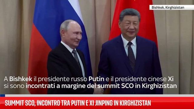 Summit SCO, incontro tra Putin e Xi Jinping in Kirghizistan