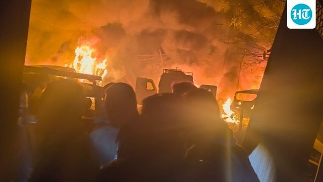 Massive explosion inside J&K police station leaves 8 injured