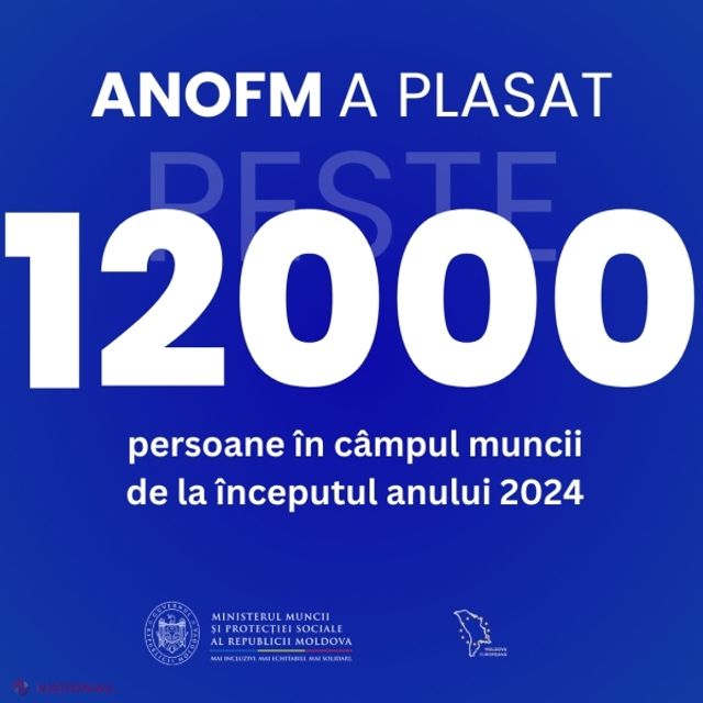 Cifră record: Peste 12 mii de persoane și-au găsit un loc de muncă de la începutul anului 2024