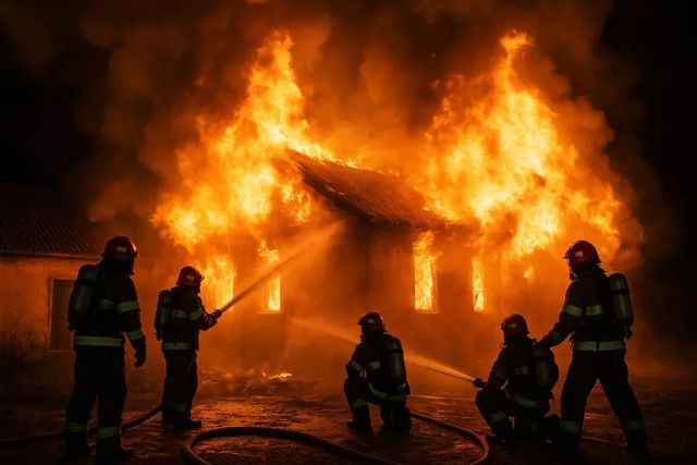 Pompierii din nordul țării au prevenit o explozie evacuând patru butelii de gaz dintr-o locuință cuprinsă de flăcări