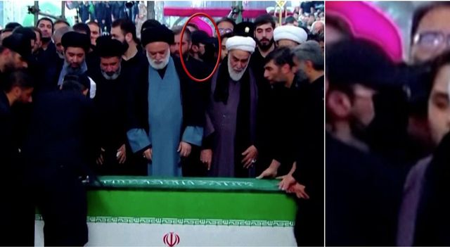 Uomo col volto oscurato ai funerali di Khamenei scatena i social, 'forse è Mojtaba'