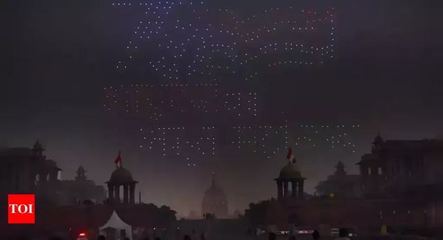 A Show of 1,000 Drones in Beating Retreat Ceremony To Be Held at 5 pm Today