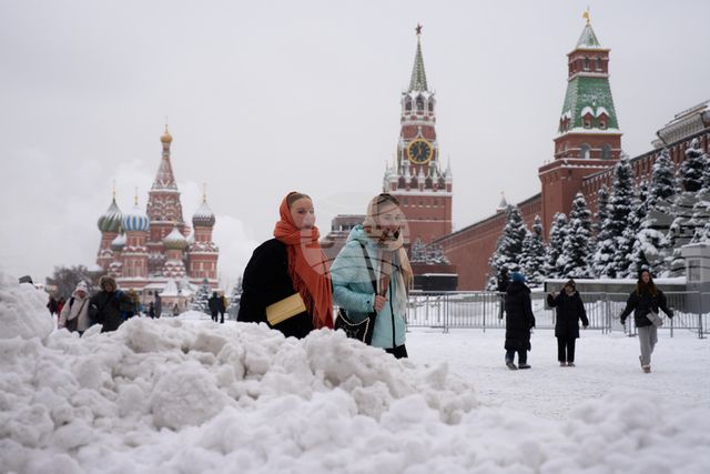Температурата в Москва падна под минус 20 градуса