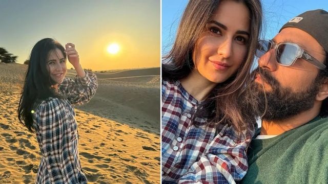 Inside Katrina's Desert Date With Sunset, Sand And Vicky's Company